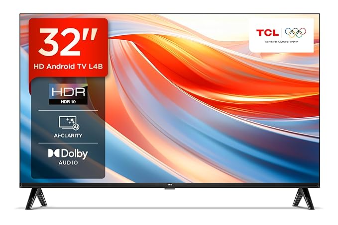 TCL 79.97 cm (32 inches) Metallic Bezel-Less HD Ready Smart Android LED TV