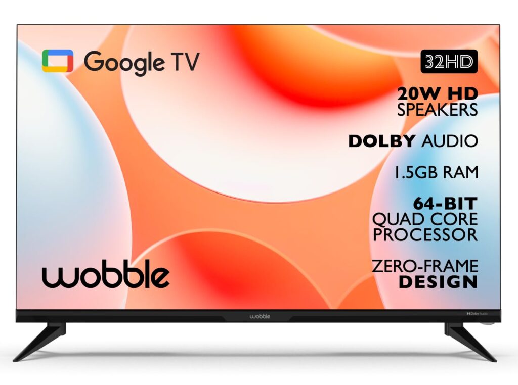 Wobble 80 cm (32 inches) UD Series HD Ready Smart LED Google TV