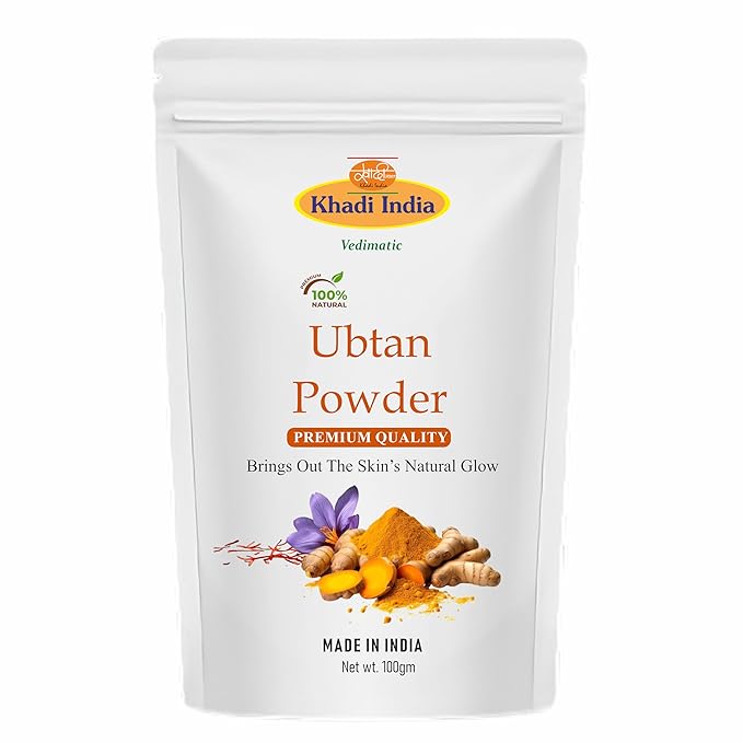 Khadi 100% Pure Organic Haldi Ubtan Powder Face Pack for Face