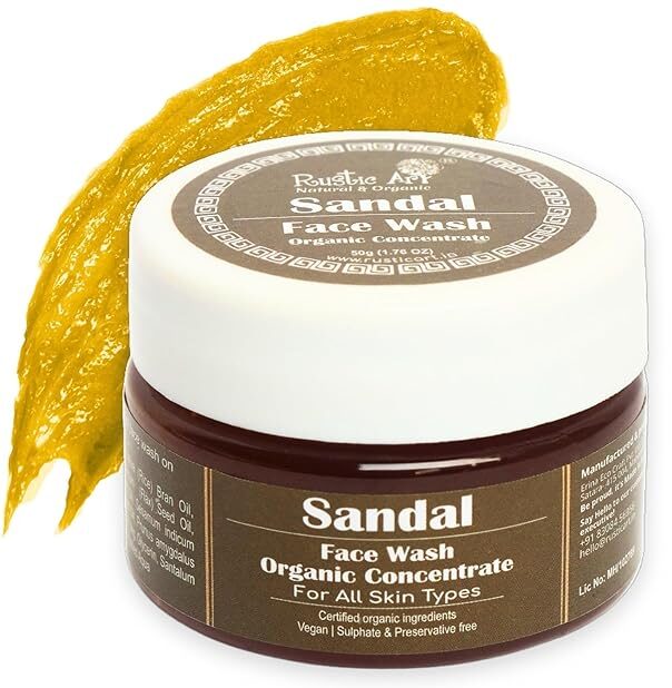 Rustic Art Organic Sandal Face Wash Concentrate